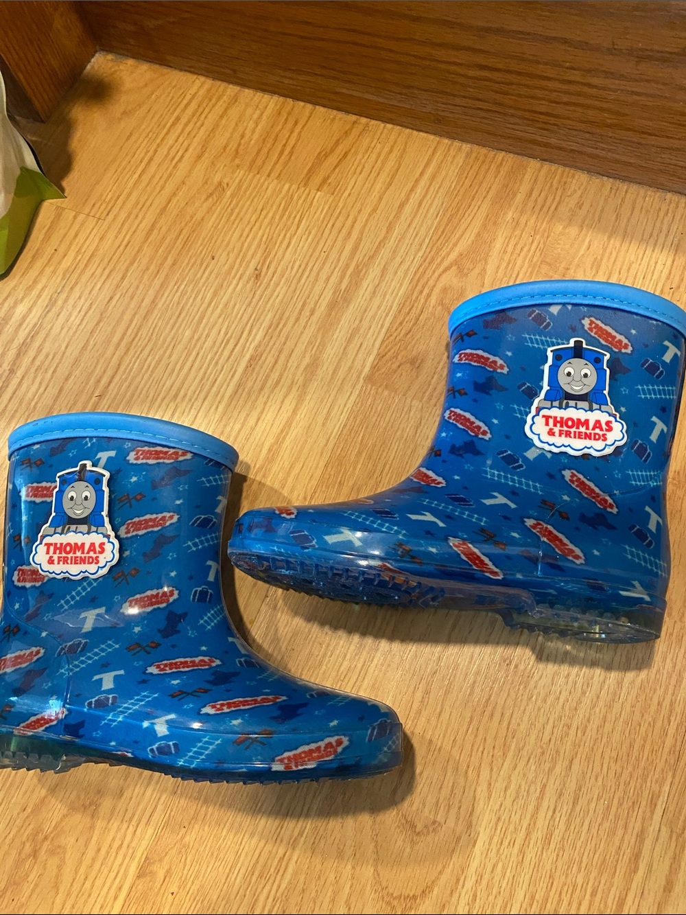 New Thomas & Friends Bright Blue toddkeKids Rain Boots  size 18 EURO like size 9